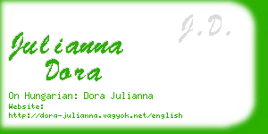 julianna dora business card